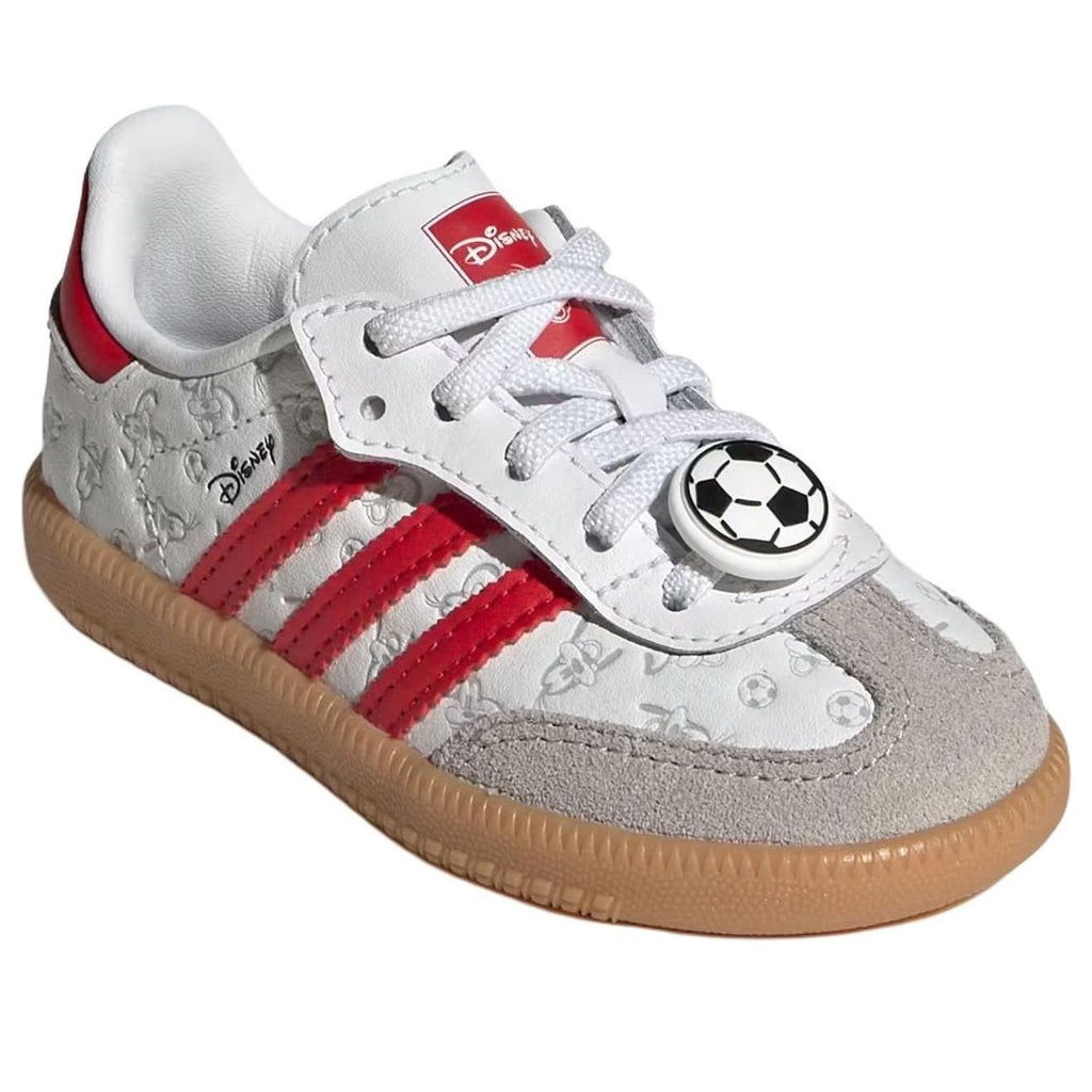 (TD) adidas x Disney Samba Og Comfort Elastic Lace 'White Better Scarlet' IH1754