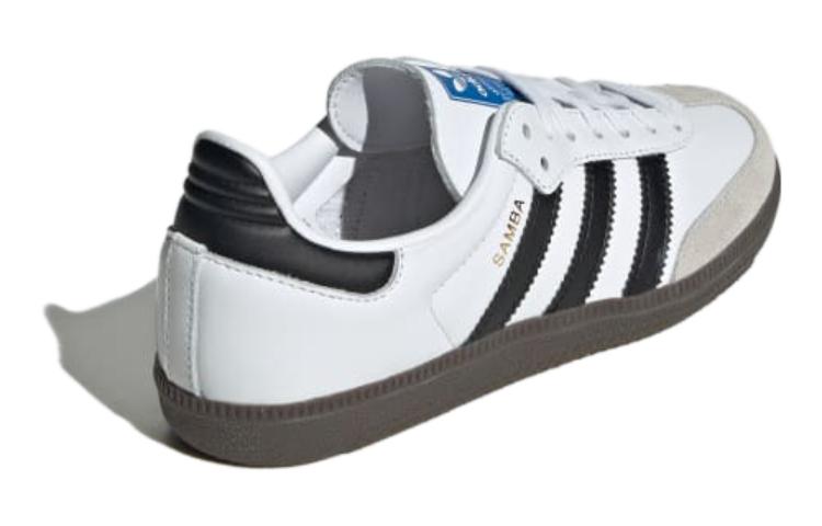 (GS) adidas Samba OG J 'White Black Gum' IE3675