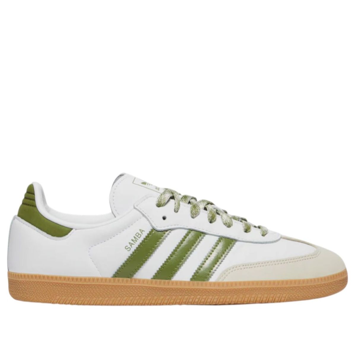 (WMNS) adidas Samba OG 'Cloud White Tech Olive' JS1352