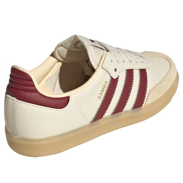 (GS) adidas Smaba OG 'Wonder White Shadow Red Gum' JQ8554