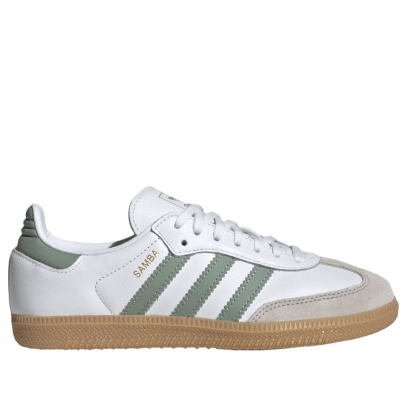 (GS) adidas Samba OG 'Cloud White Silver Green' JP5479