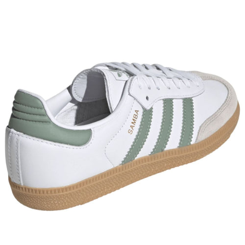 (GS) adidas Samba OG 'Cloud White Silver Green' JP5479