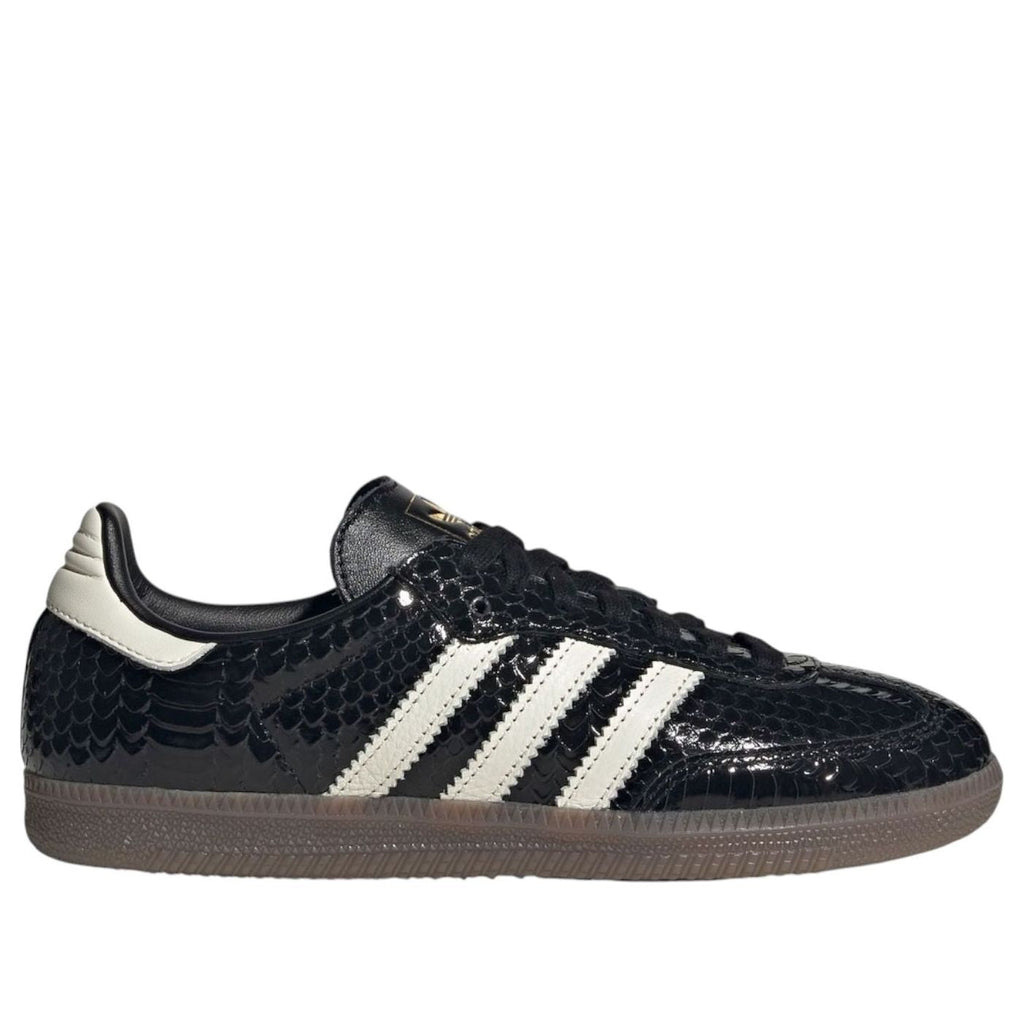 (WMNS) adidas Samba Patent Snakeskin 'Black Off White' IH9015