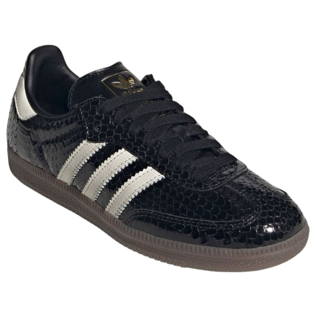(WMNS) adidas Samba Patent Snakeskin 'Black Off White' IH9015
