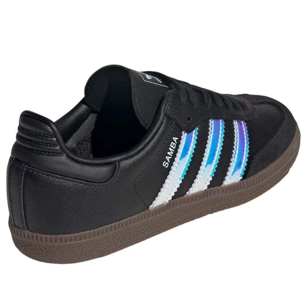 (GS) adidas Samba 'Black Iridescent Stripes'  JQ2852