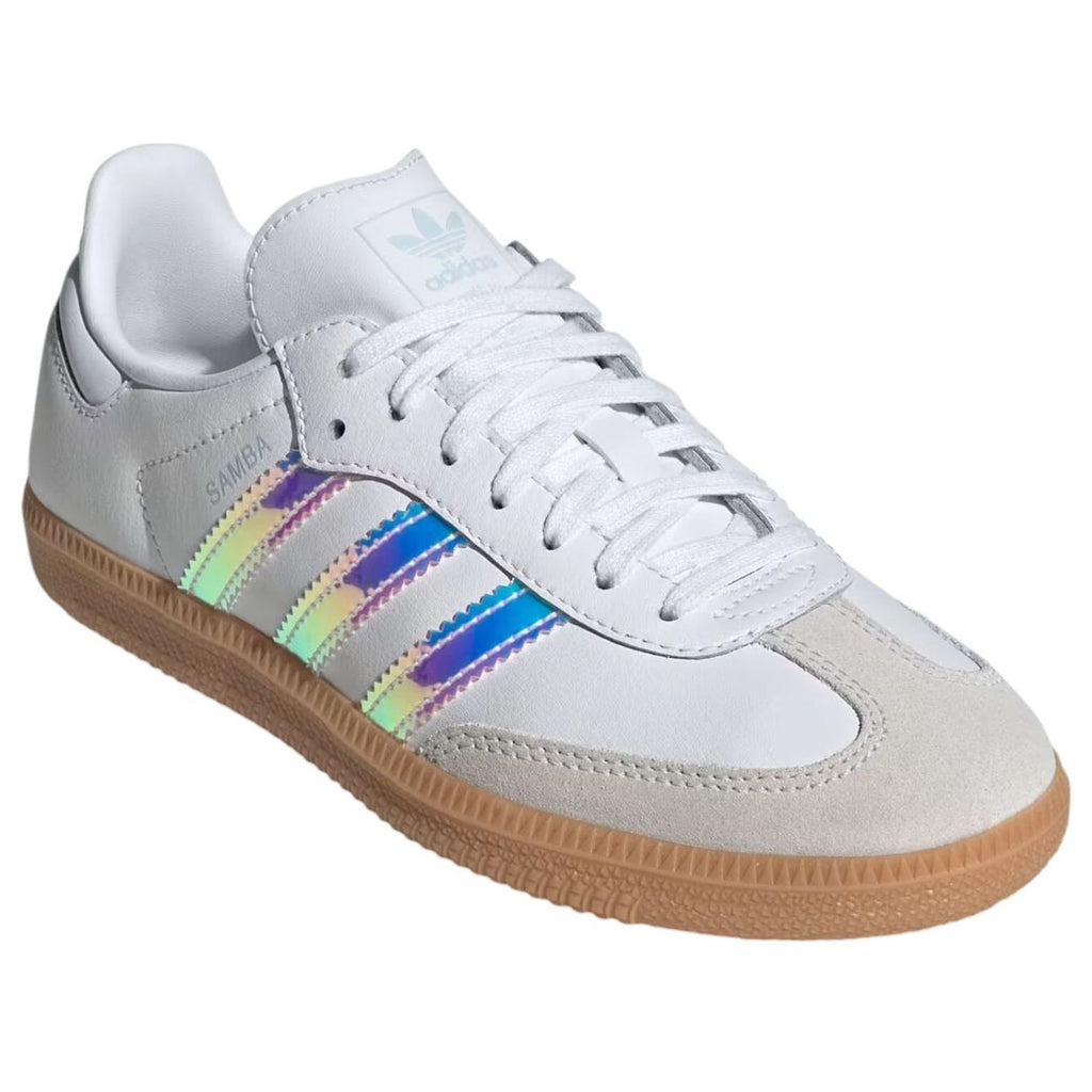 (GS) adidas Samba 'White Iridescent Stripes' JQ2851