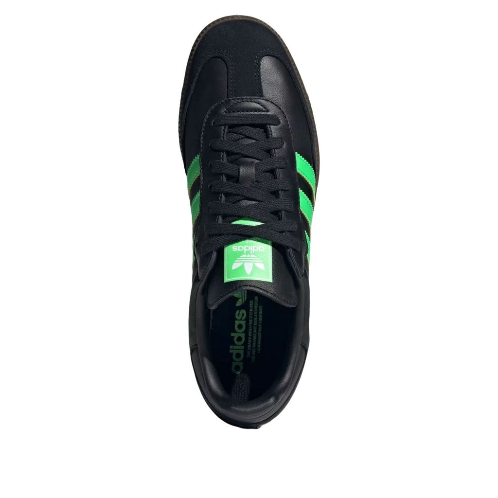 adidas Samba 'Core Black Screaming Green Gum' JR0911
