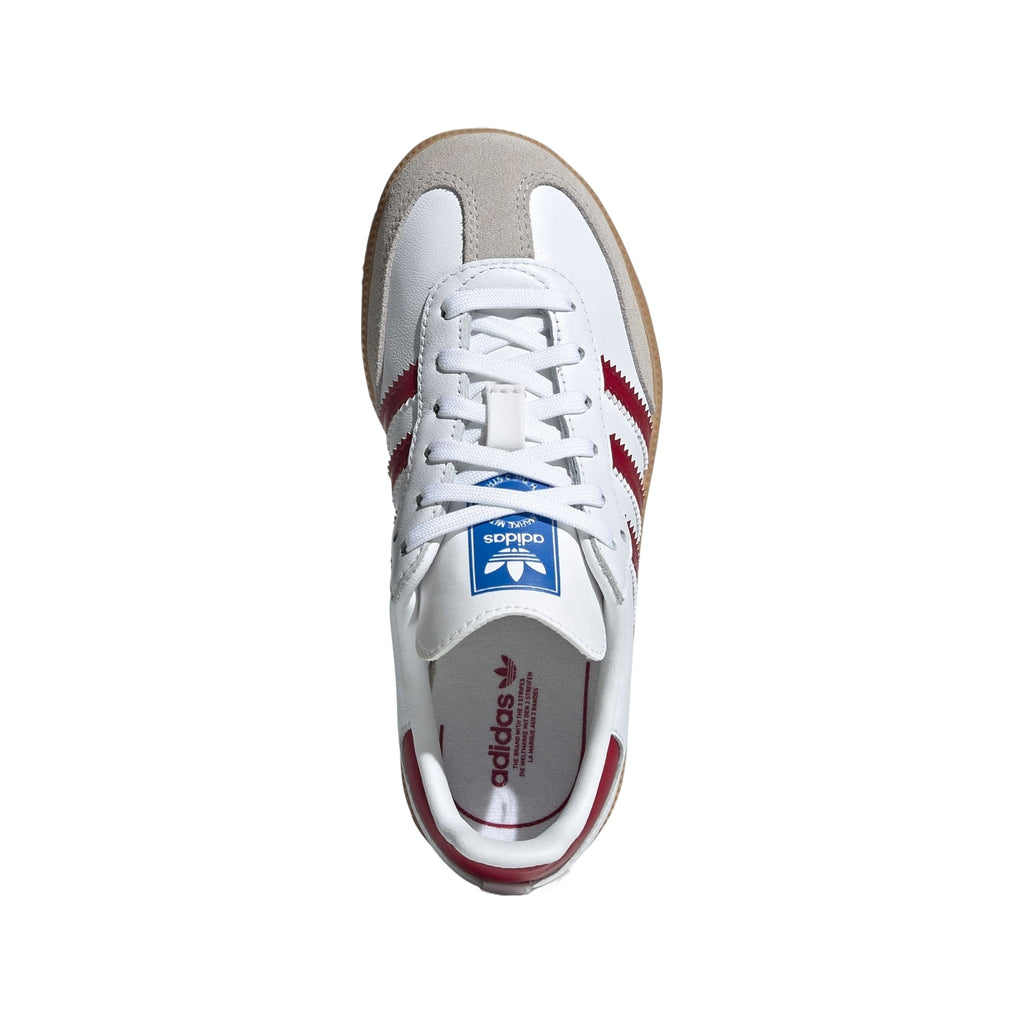 (PS) adidas Samba OG 'White Collegiate Burgundy Gum' IE1333