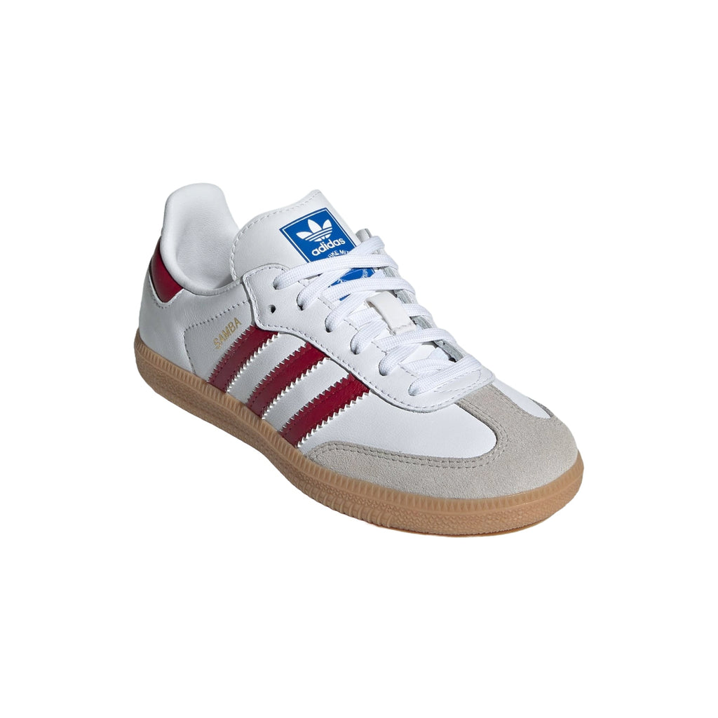(PS) adidas Samba OG 'White Collegiate Burgundy Gum' IE1333
