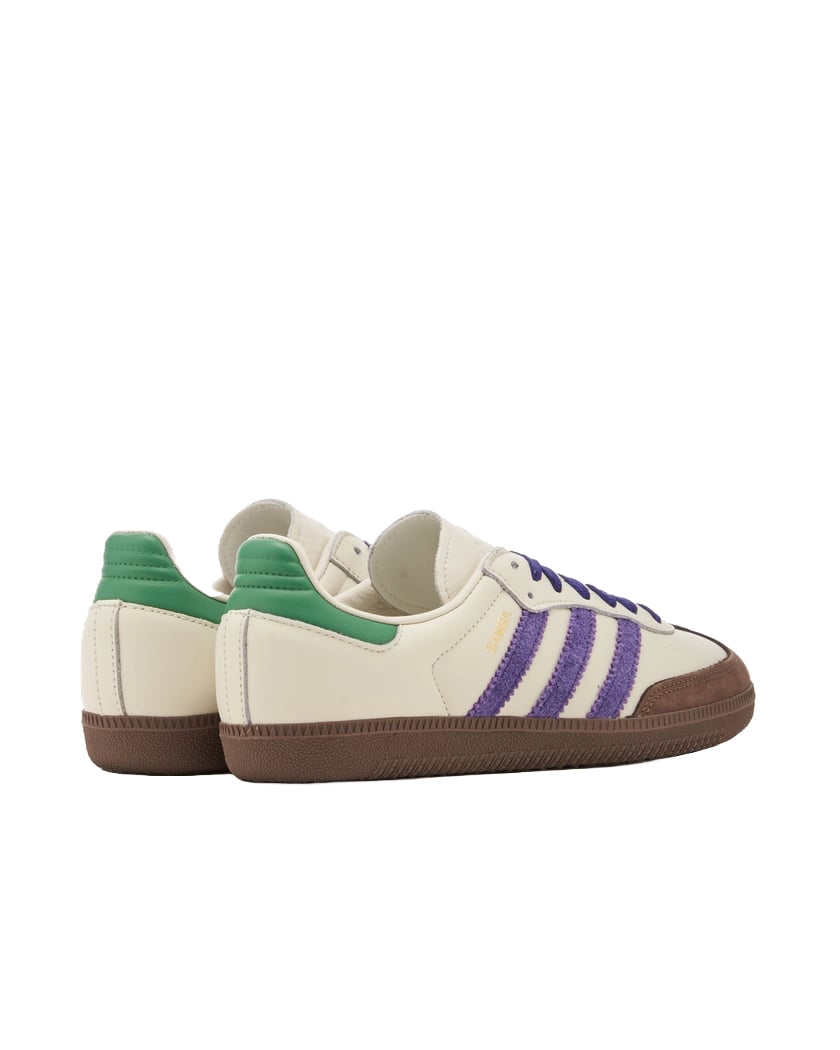 (WMNS) adidas Samba OG 'White Purple Green' ID8349